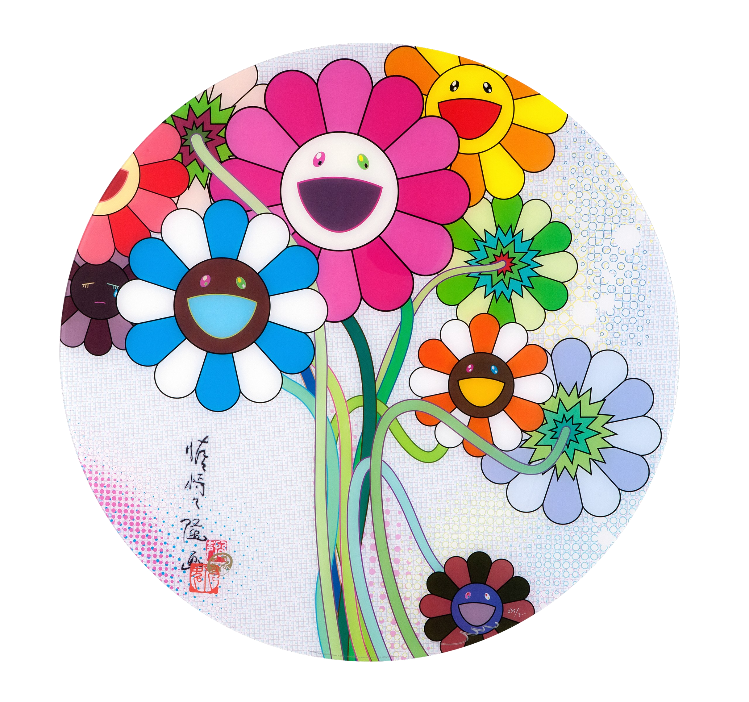 takashi-murakami-even-the-digital-realm has-flowers-2010
