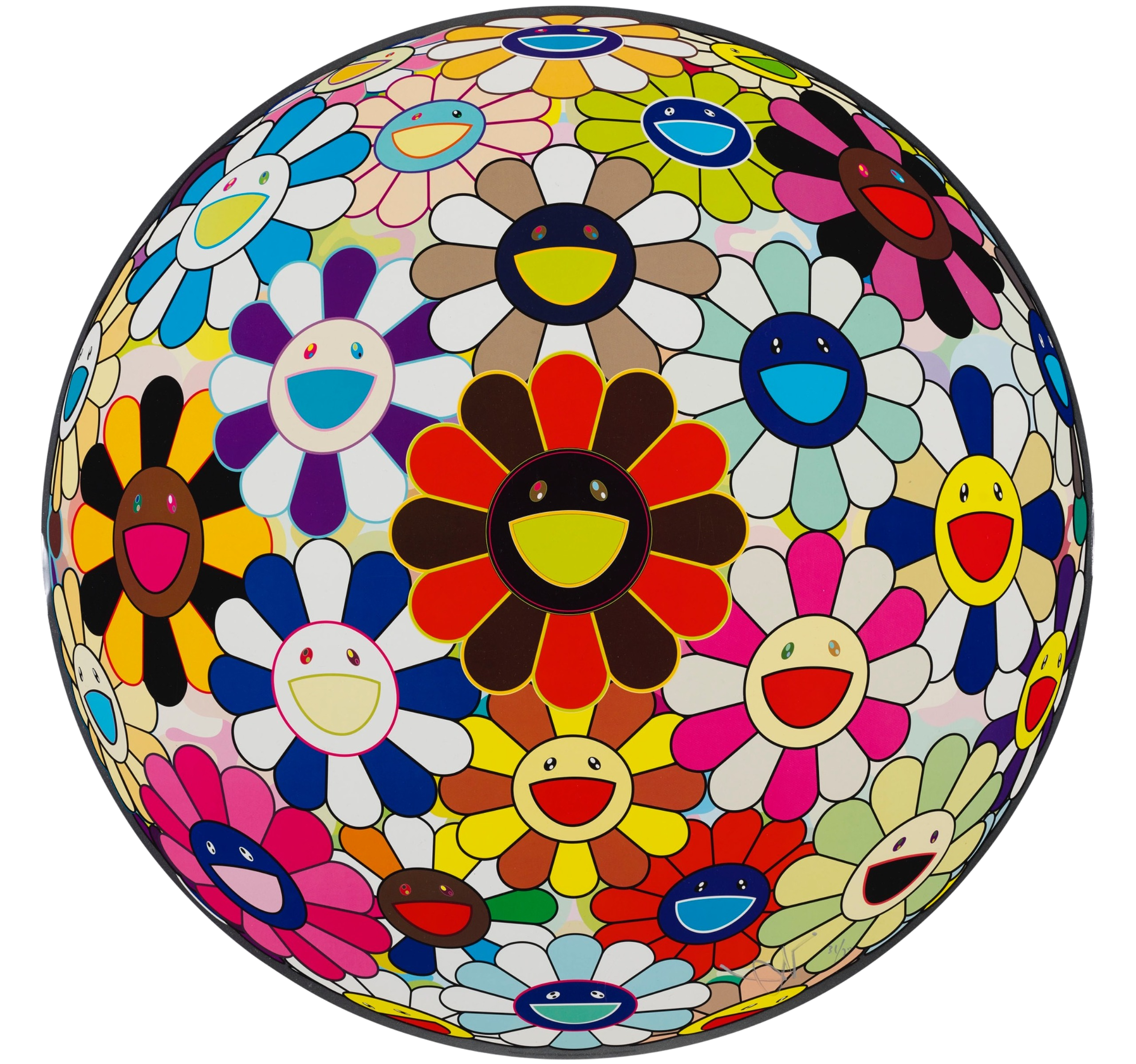 takashi-murakami-flowerball-lots-of-colors-2013