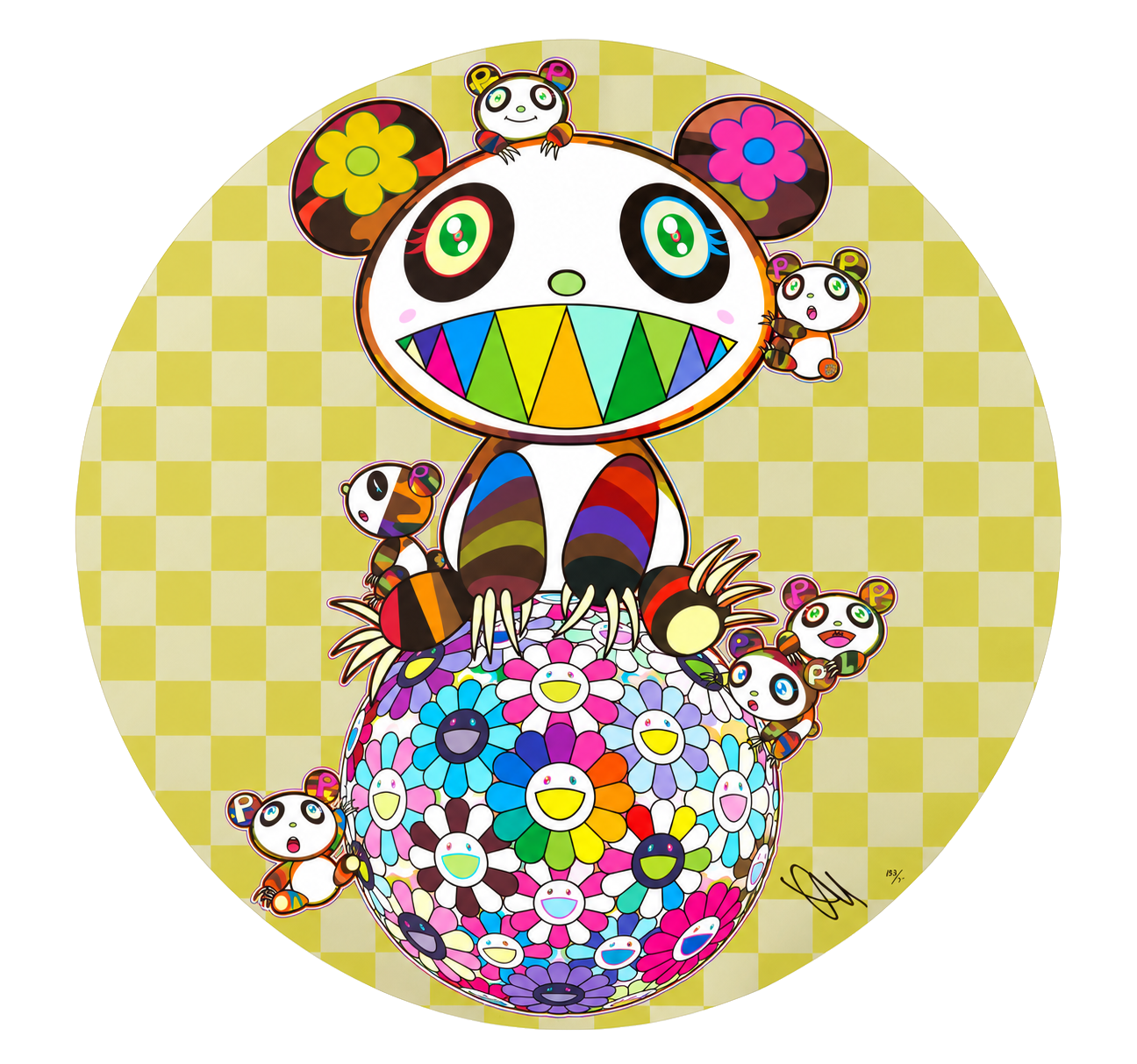 takashi-murakami-panda-panda-cubs-and-flowerball-2019